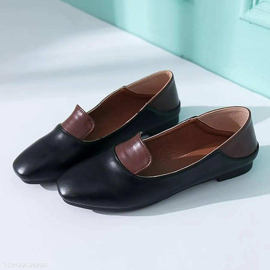 Color Block  Flat  Round Toe  Date Office Comfort Flats