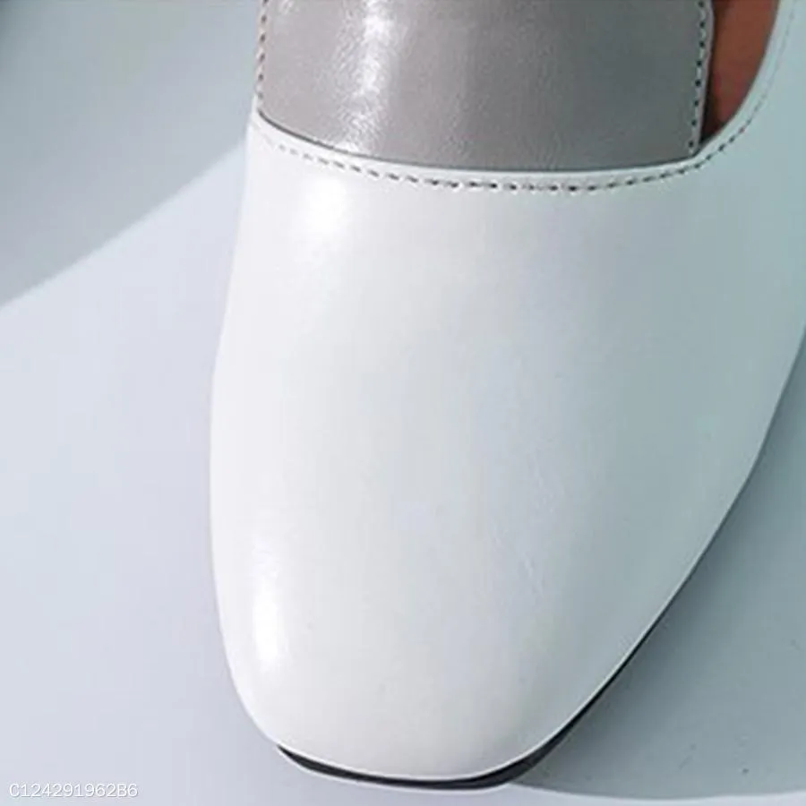 Color Block  Flat  Round Toe  Date Office Comfort Flats