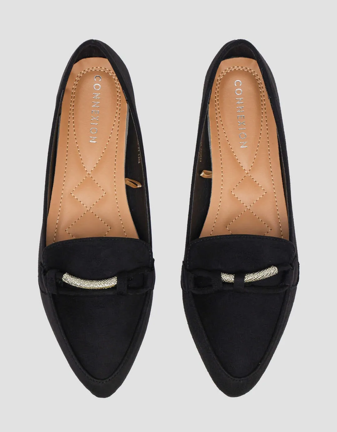 Connexion Pointed Toe Sepatu Ballerinas Wanita