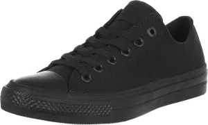 Converse Chuck Taylor II black mono low sneaker (Mens 12 Womens 14)