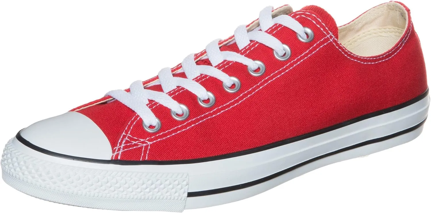 Converse Men's Chuck Taylor All Star Lo Canvas Sneaker Red 9.5 M 11.5 W US