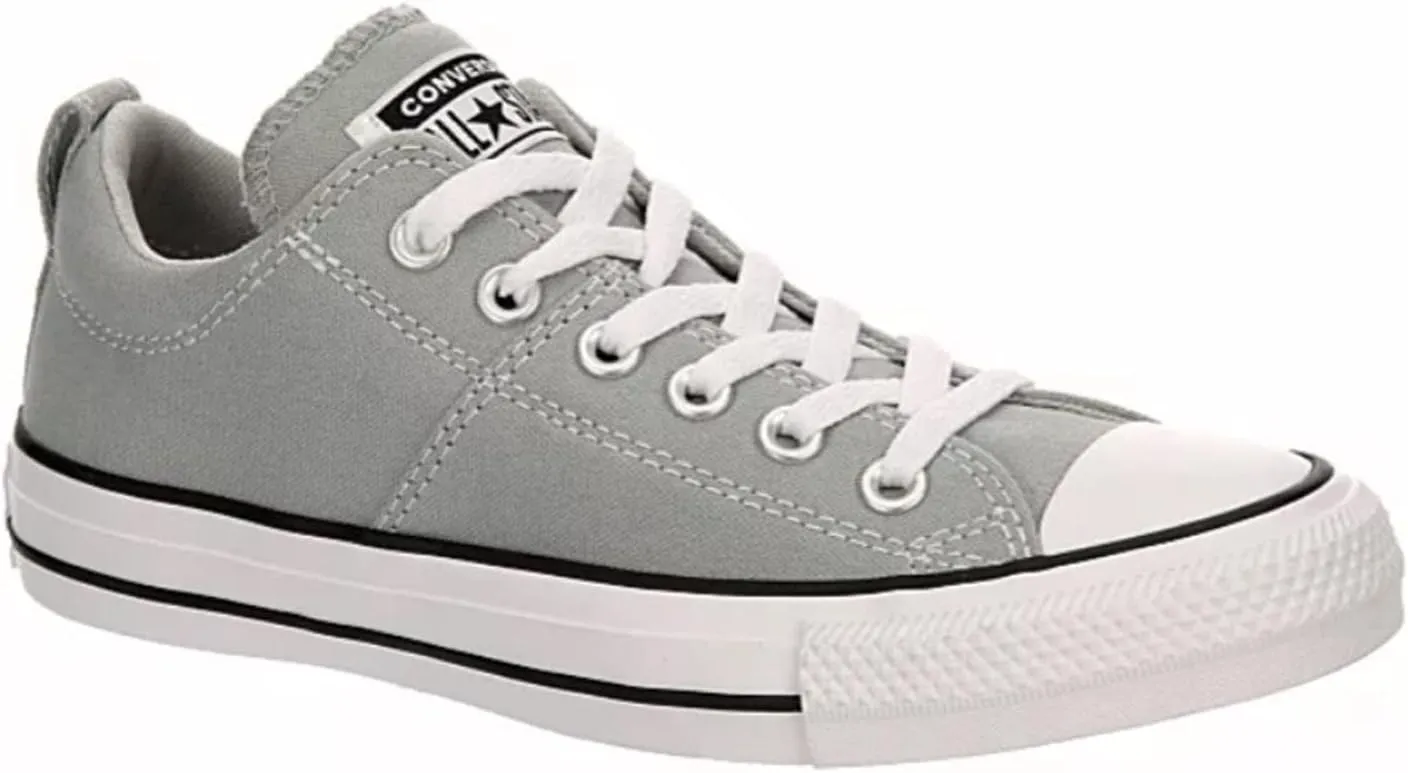 Converse Unisex Chuck Taylor All Star MidHigh Lace Up Style Sneaker - Madison Ox - Ash Stone/White/Black 5