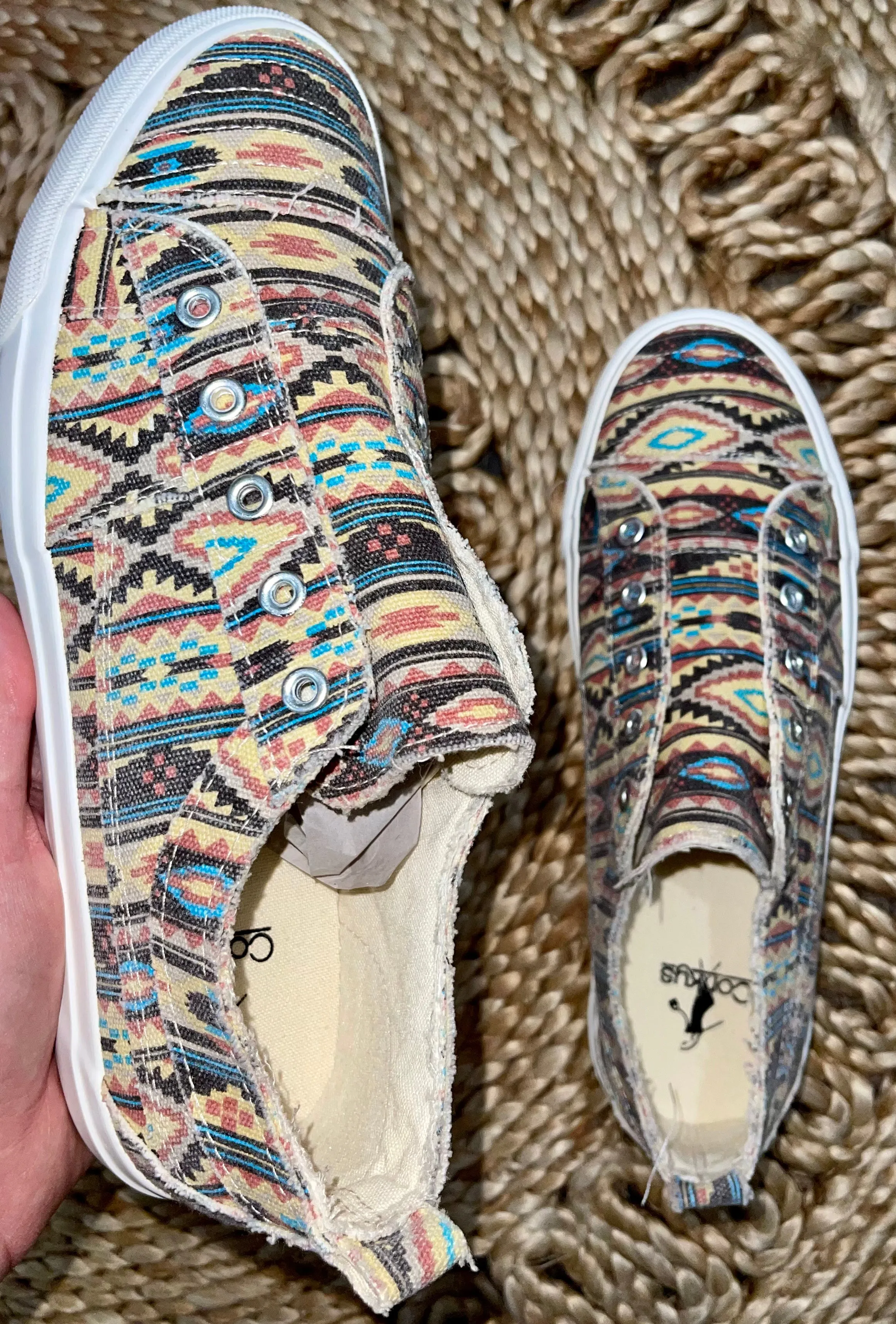 Corky's Babalu Sneaker-Pink Aztec