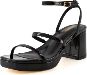 CUSHIONAIRE Women's Roma platform dress sandal  Memory Foam and Wide Widths Available