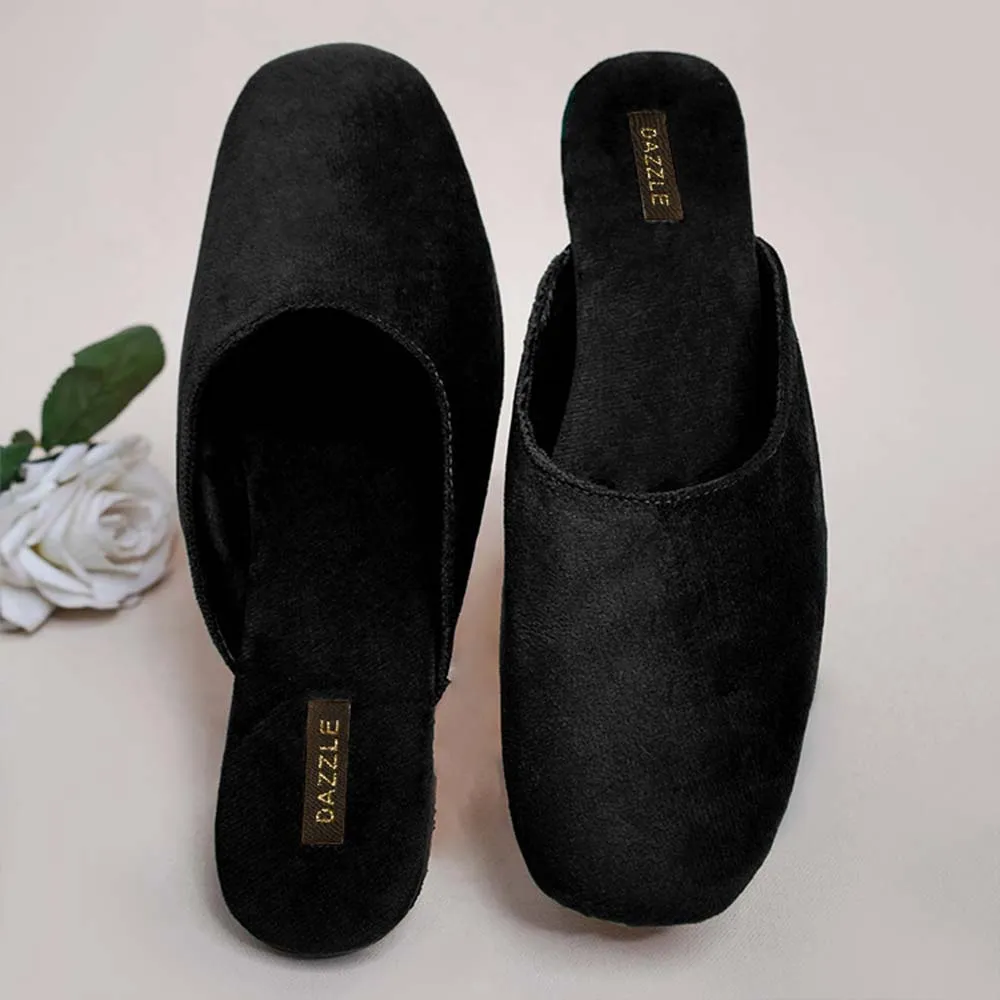 Dazzle By Sarah - Velour (Black) Shoes