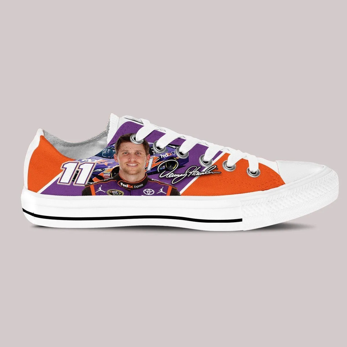 denny hamlin ladies low cut sneakers