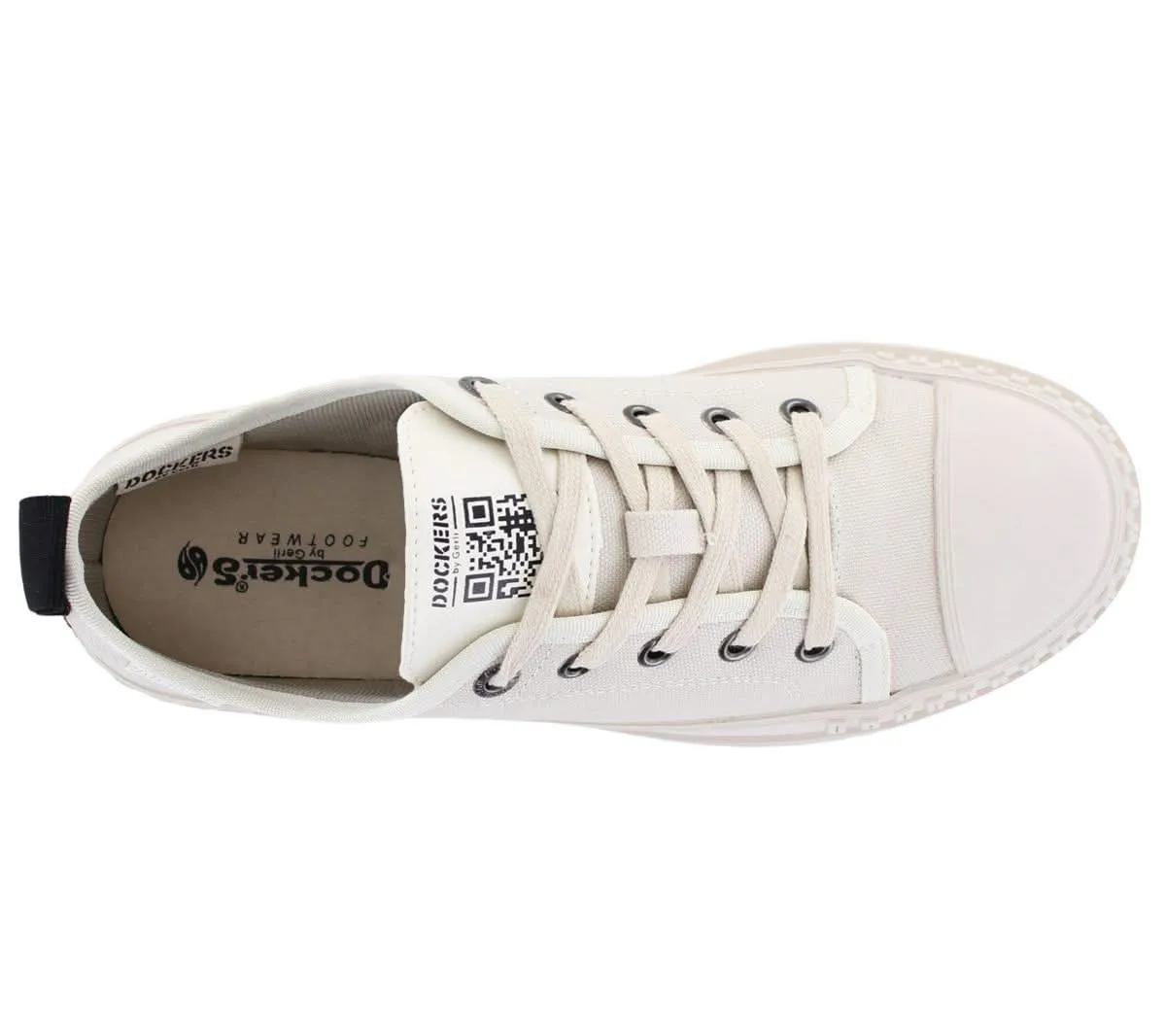 DOCKERS by Gerli 52KC201 - Damen Freizeit Schuhe Canvas Beige 710400