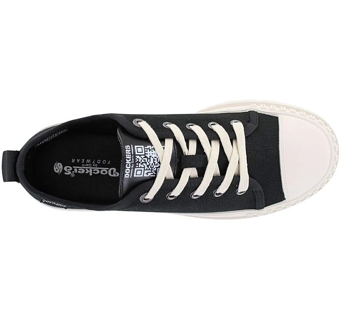DOCKERS by Gerli 52KC201 - Damen Freizeit Schuhe Canvas Schwarz 52KC201-710100