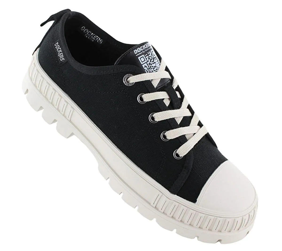 DOCKERS by Gerli 52KC201 - Damen Freizeit Schuhe Canvas Schwarz 52KC201-710100