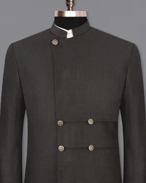 Dune Brown Designer Bandhgala Blazer