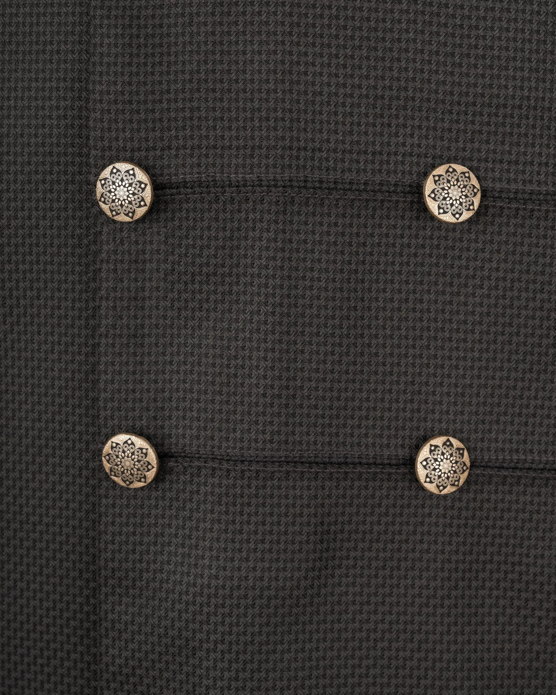 Dune Brown Designer Bandhgala Suit