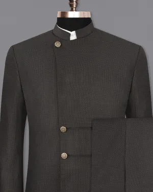 Dune Brown Designer Bandhgala Suit
