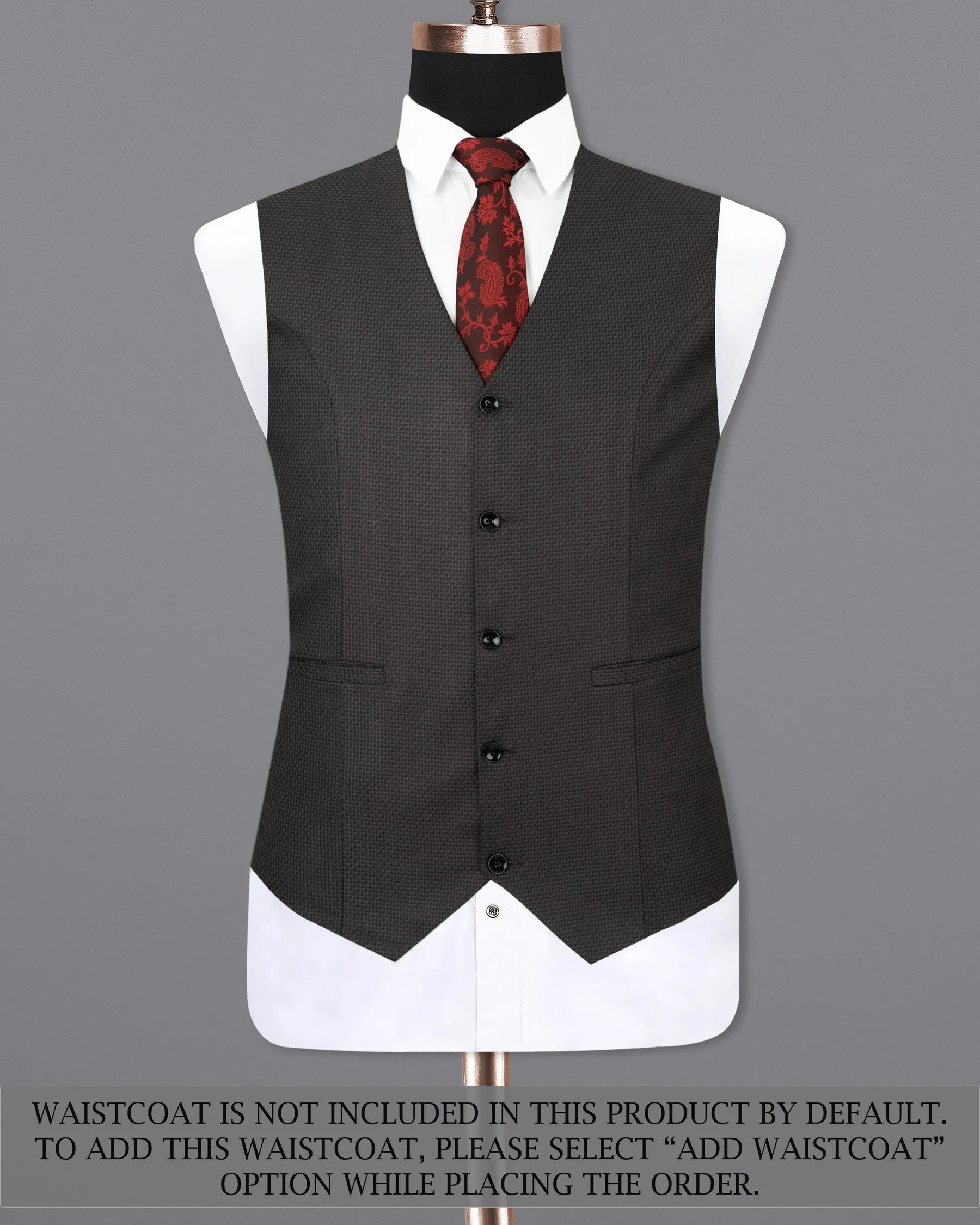 Dune Brown Designer Bandhgala Suit