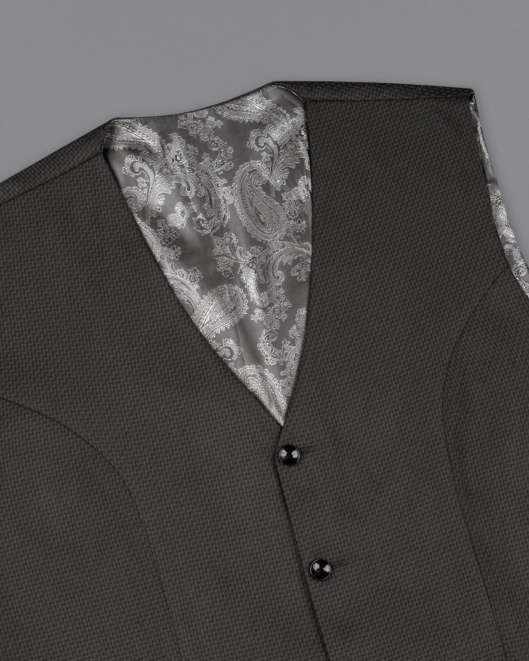 Dune Brown Designer Bandhgala Suit