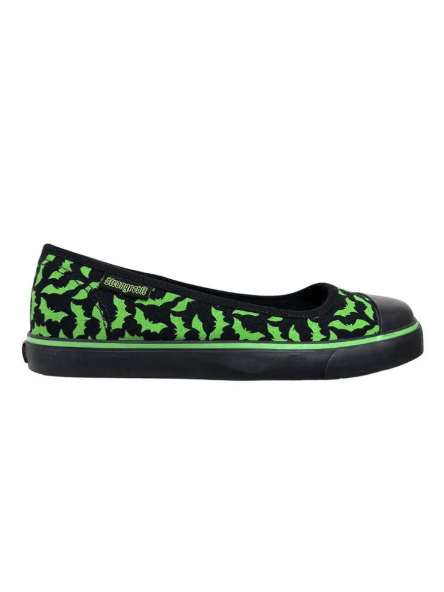 Emily Bat Sneaker Flat (Green) STRANGE CVLT