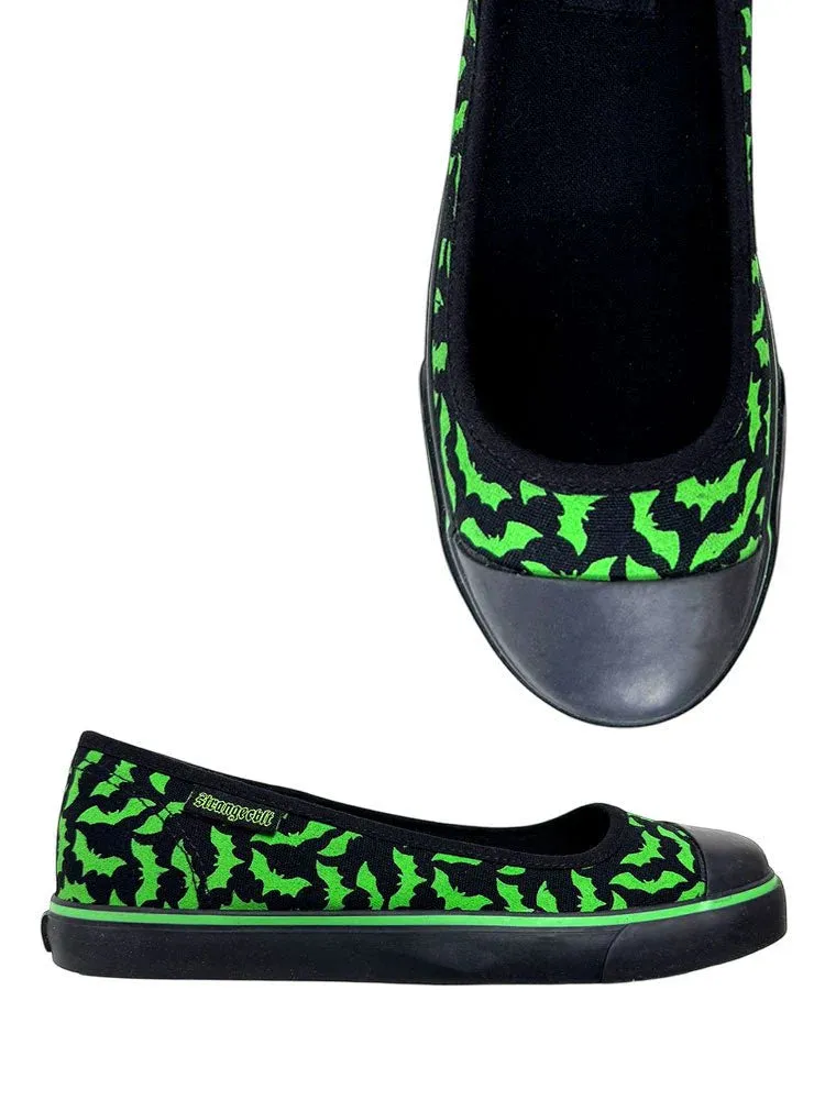 Emily Bat Sneaker Flat (Green) STRANGE CVLT