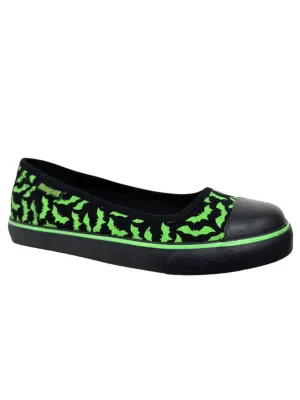Emily Bat Sneaker Flat (Green) STRANGE CVLT