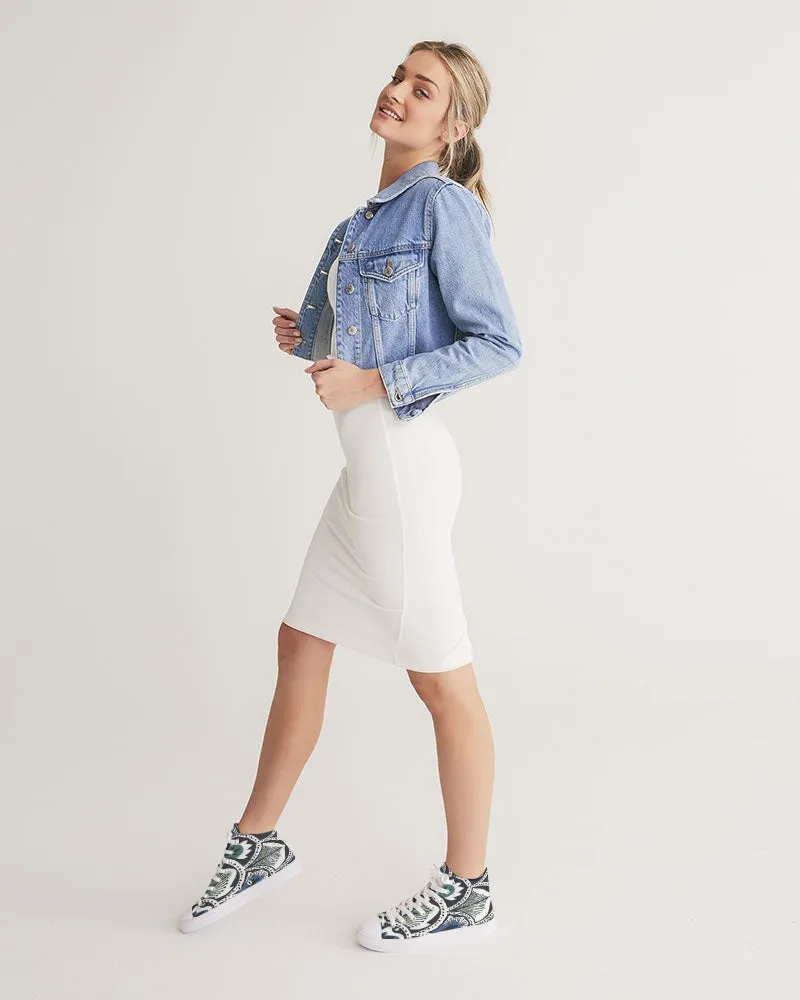 Feathers Women's Hightop Canvas Shoe