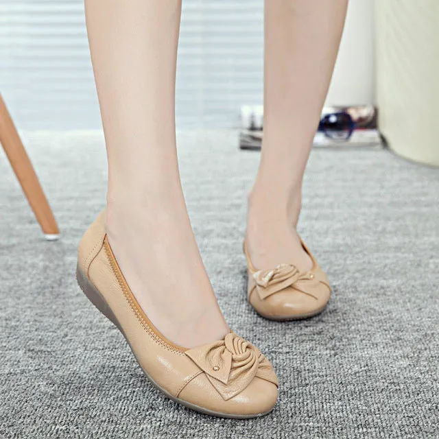 female shoes Handmade Reduced cost shoes women genuine Modern design shoes flats women flat casual leather