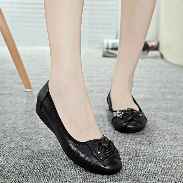 female shoes Handmade Reduced cost shoes women genuine Modern design shoes flats women flat casual leather