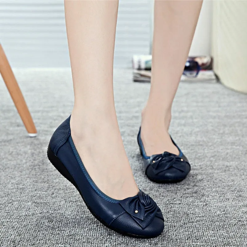 female shoes Handmade Reduced cost shoes women genuine Modern design shoes flats women flat casual leather