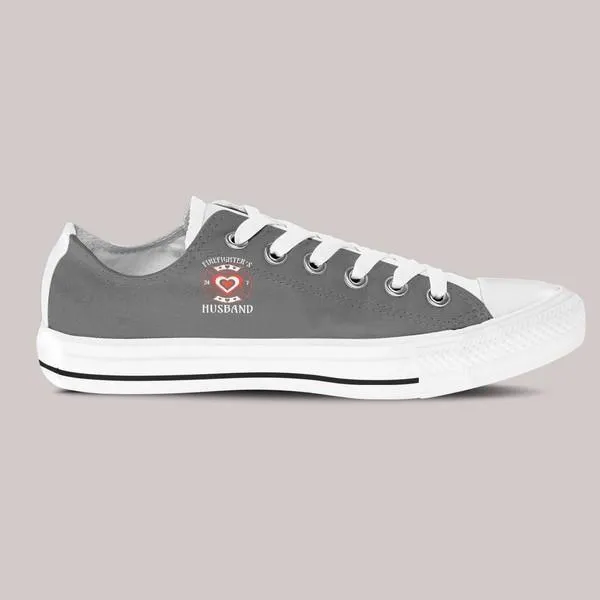 firefighters husband mens low cut sneakers cut