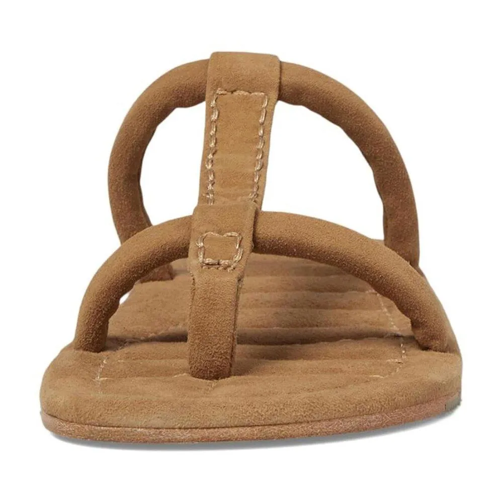 Free People Sandals Hadden Tan Leather Flats