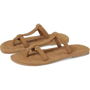 Free People Sandals Hadden Tan Leather Flats