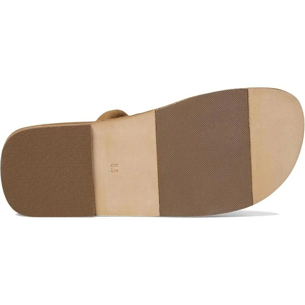 Free People Sandals Hadden Tan Leather Flats