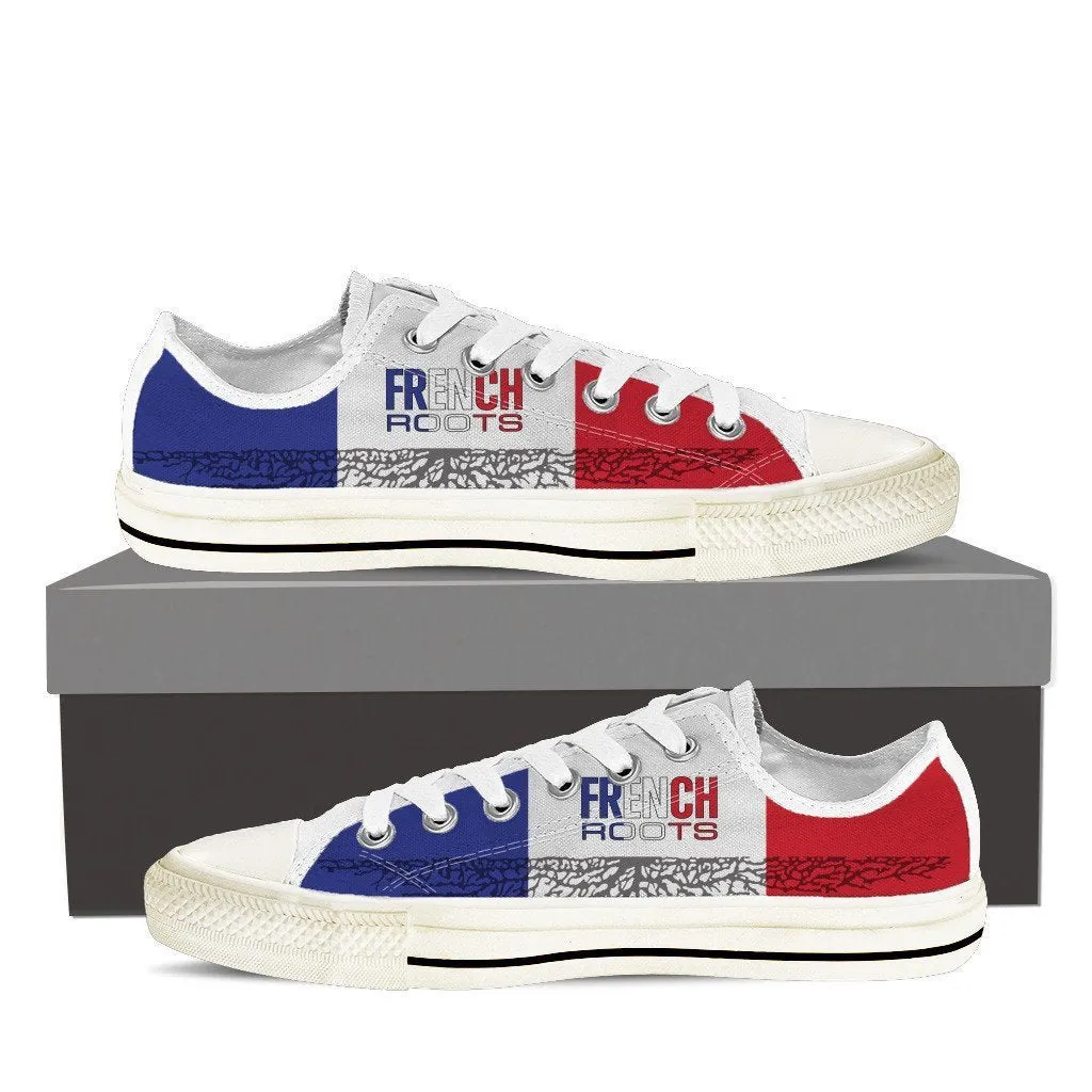 french roots mens low cut sneakers cut