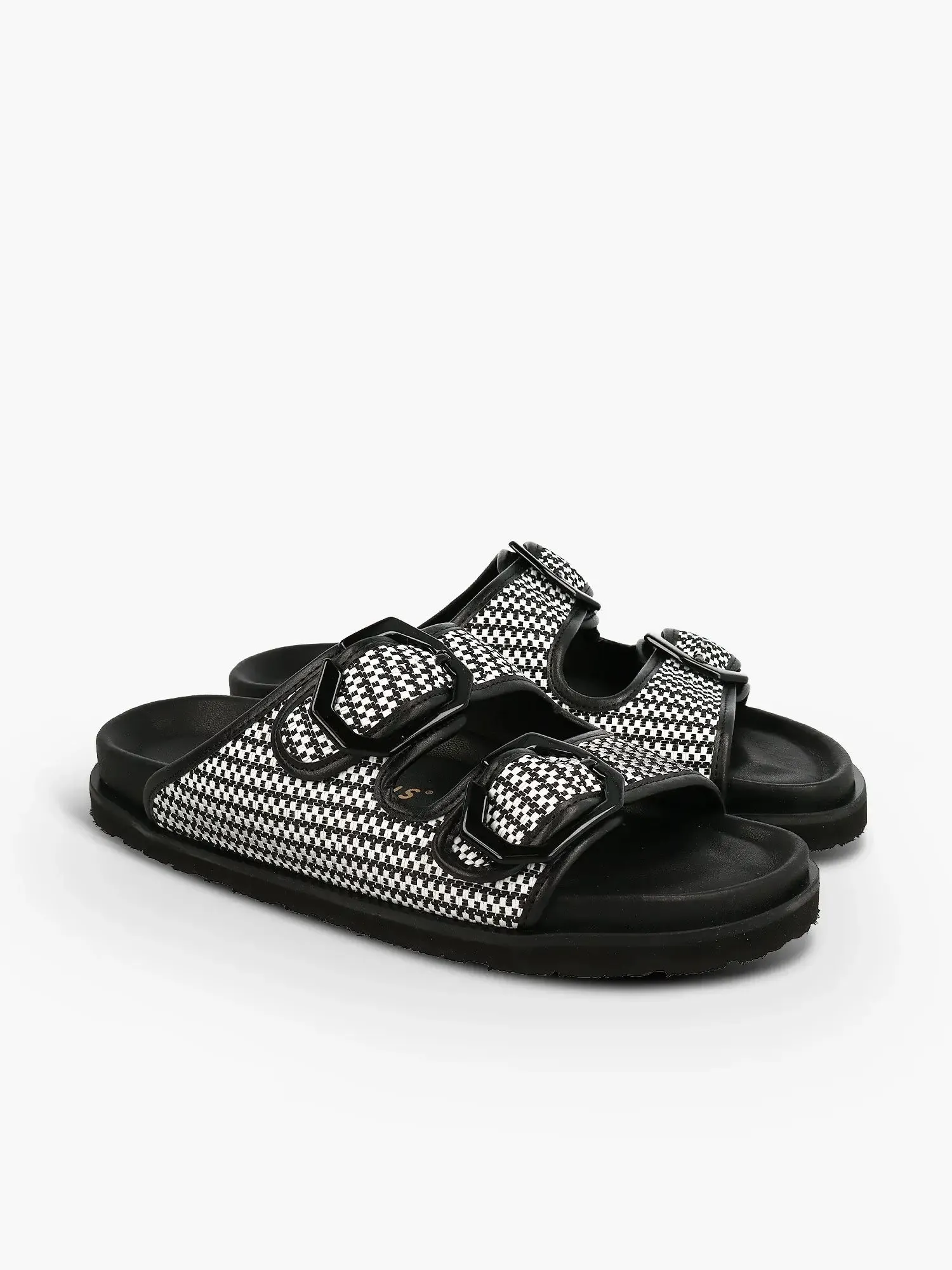 Galia Raffia Black & White
