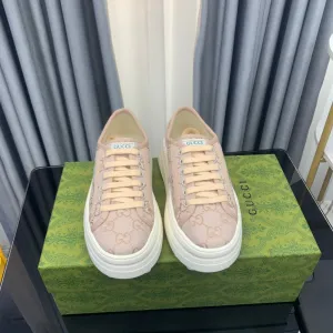 GG SNEAKER FLATFORM PASTEL PINK CANVAS
