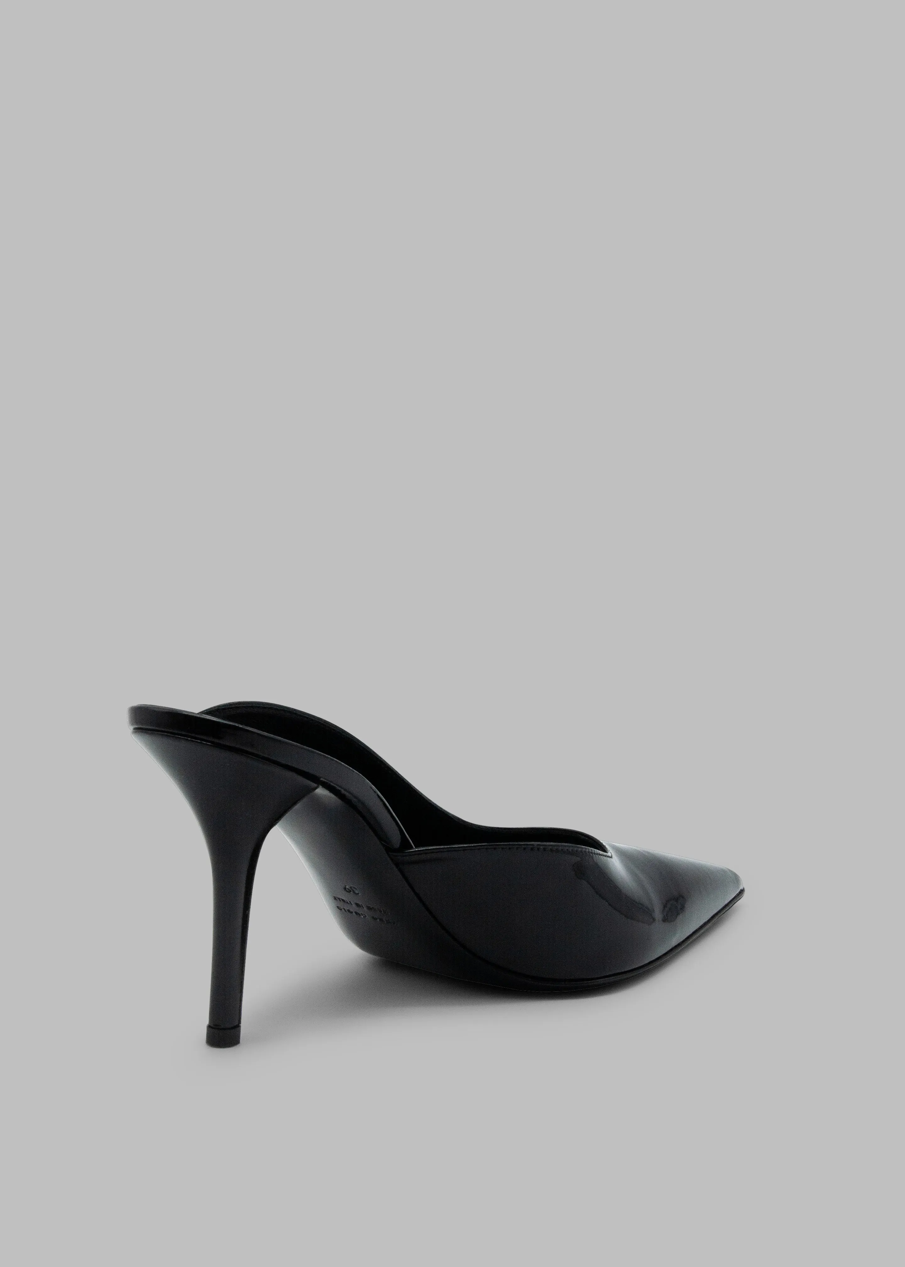 Gia Borghini Abella Heel Mule - Patent Black
