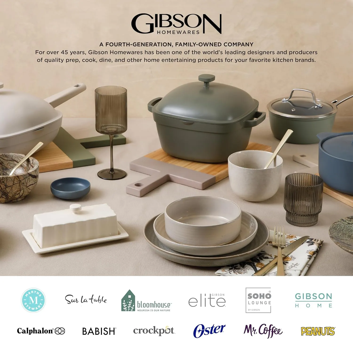 Gibson Home Rockaway Round Stoneware Dinnerware Sets, Service for 4 (12pcs), Black