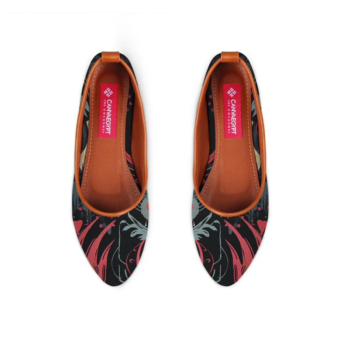 Havane Round Toe Shoe Flecks