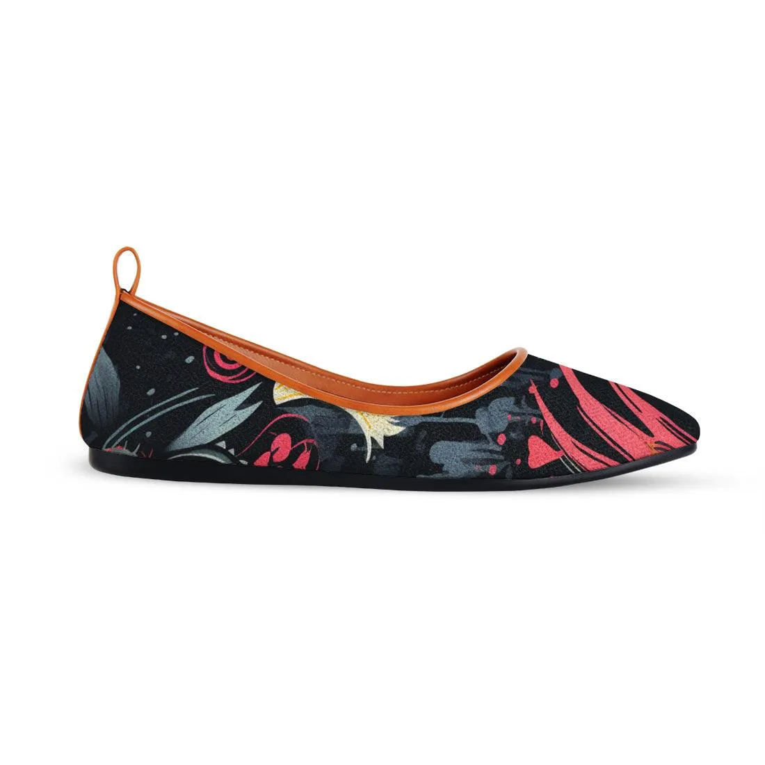 Havane Round Toe Shoe Flecks