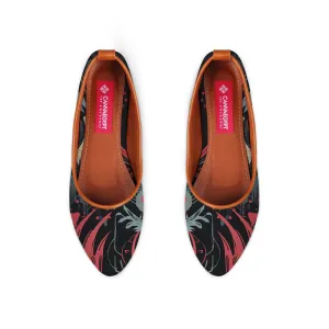 Havane Round Toe Shoe Flecks