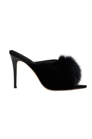 HEELED MULE SOLID BLACK