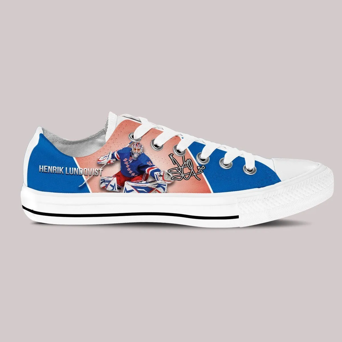 henrik lundqvist ladies low cut sneakers