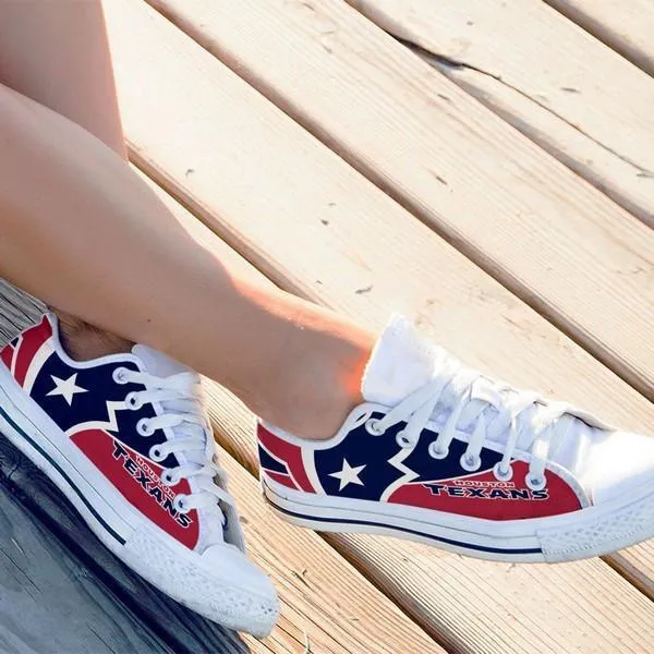 houston texans ladies low cut sneakers