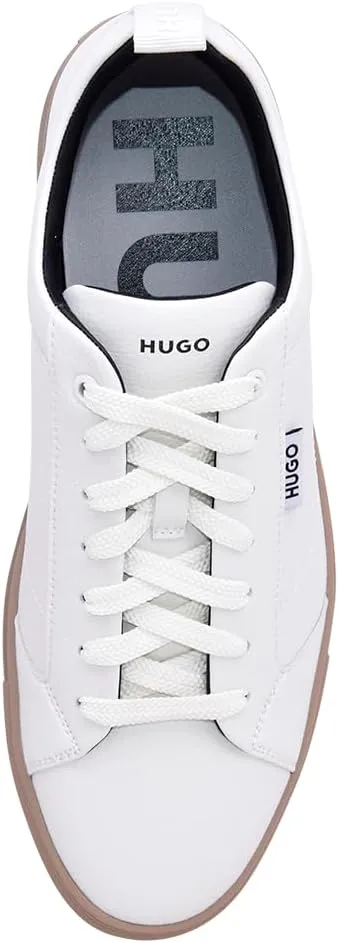 HUGO Men's Morrie Low Cupsole Grainy Sneaker