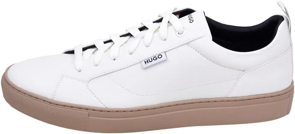HUGO Men's Morrie Low Cupsole Grainy Sneaker