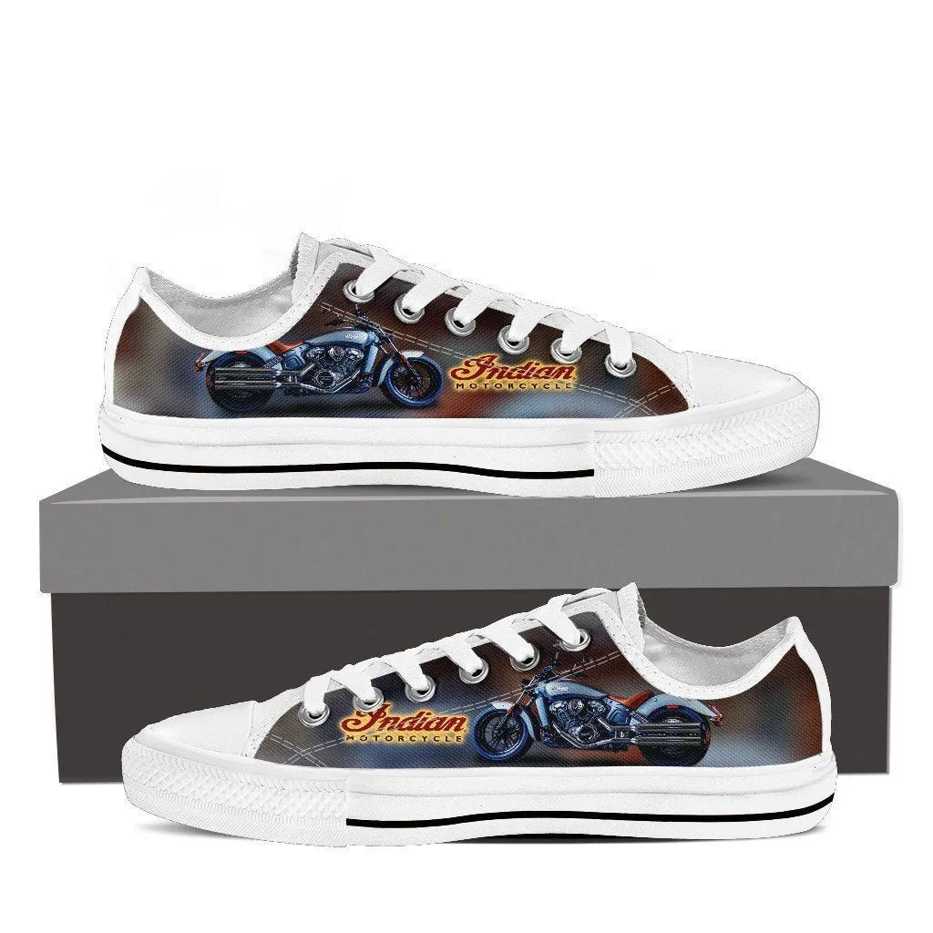 indian motorcycles ladies low cut sneakers