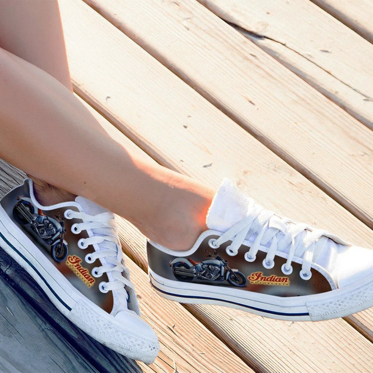 indian motorcycles ladies low cut sneakers