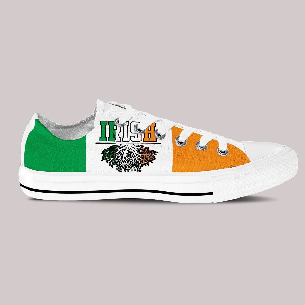 irish roots ladies low cut sneakers