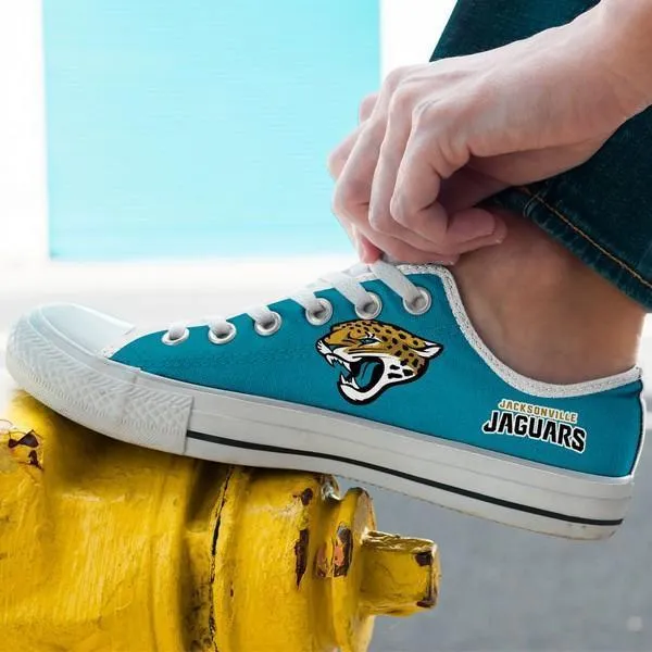 jacksonville jaguars mens low cut sneakers cut