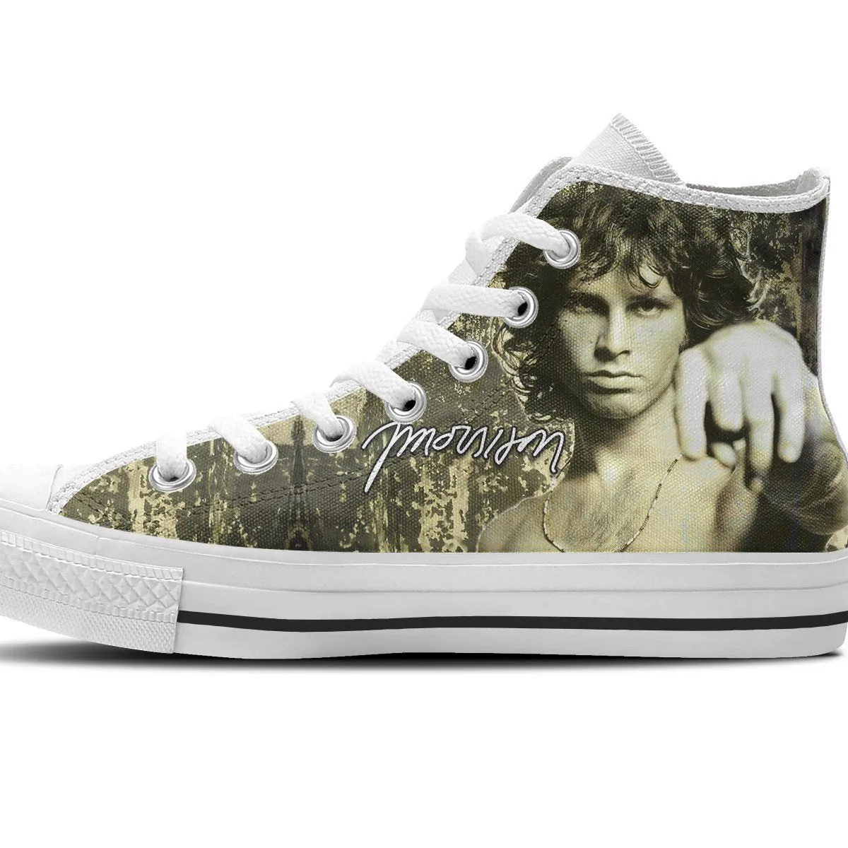 jim morrison ladies high top sneakers
