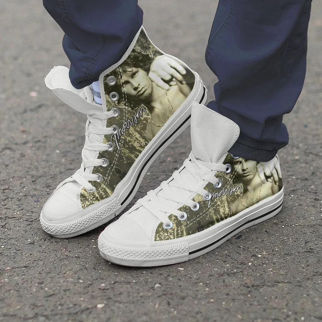 jim morrison ladies high top sneakers