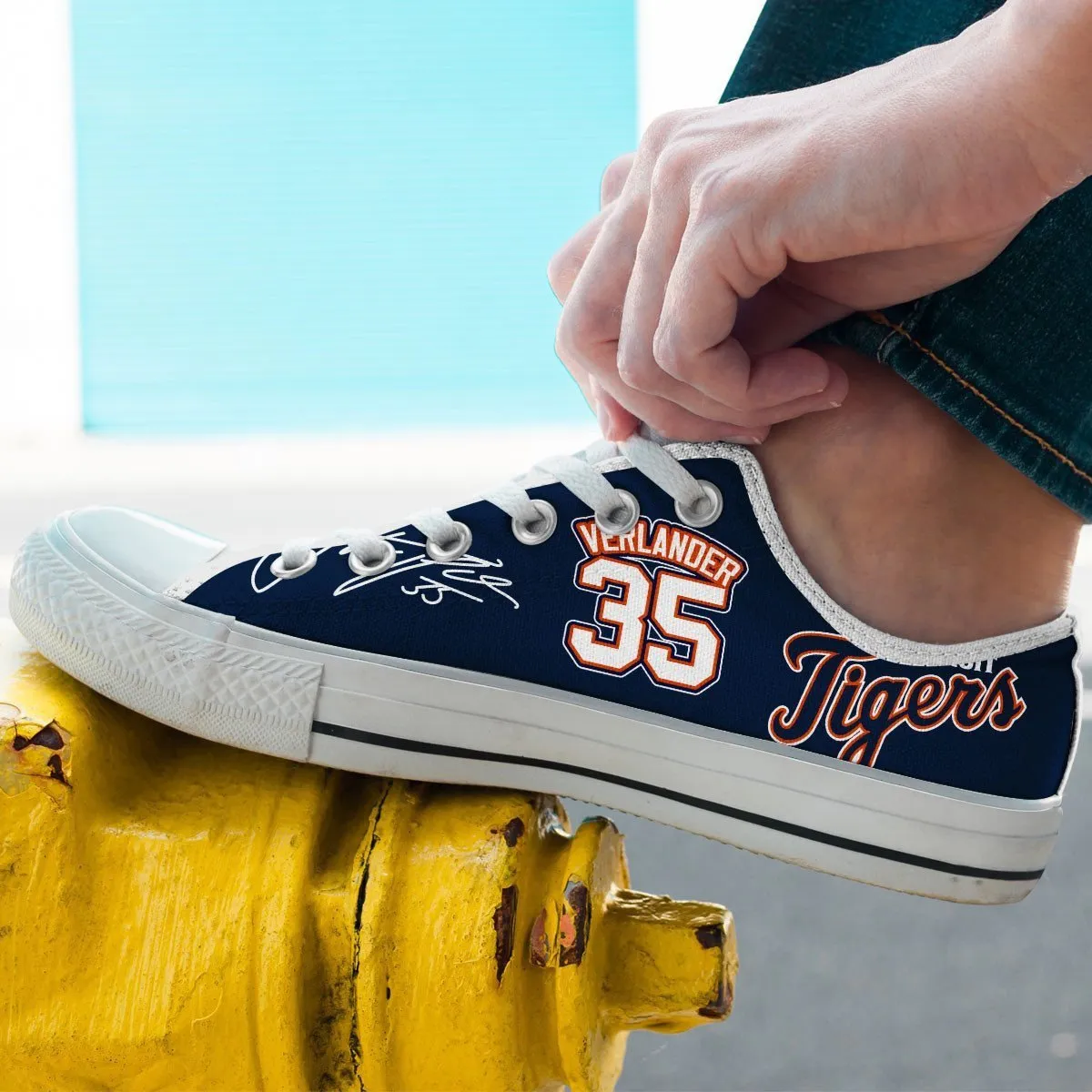 justin verlander mens low cut sneakers cut