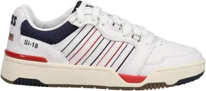 K-Swiss Men's SI-18 Rival Sneaker, Brilliant White/Navy/Red, 11 M